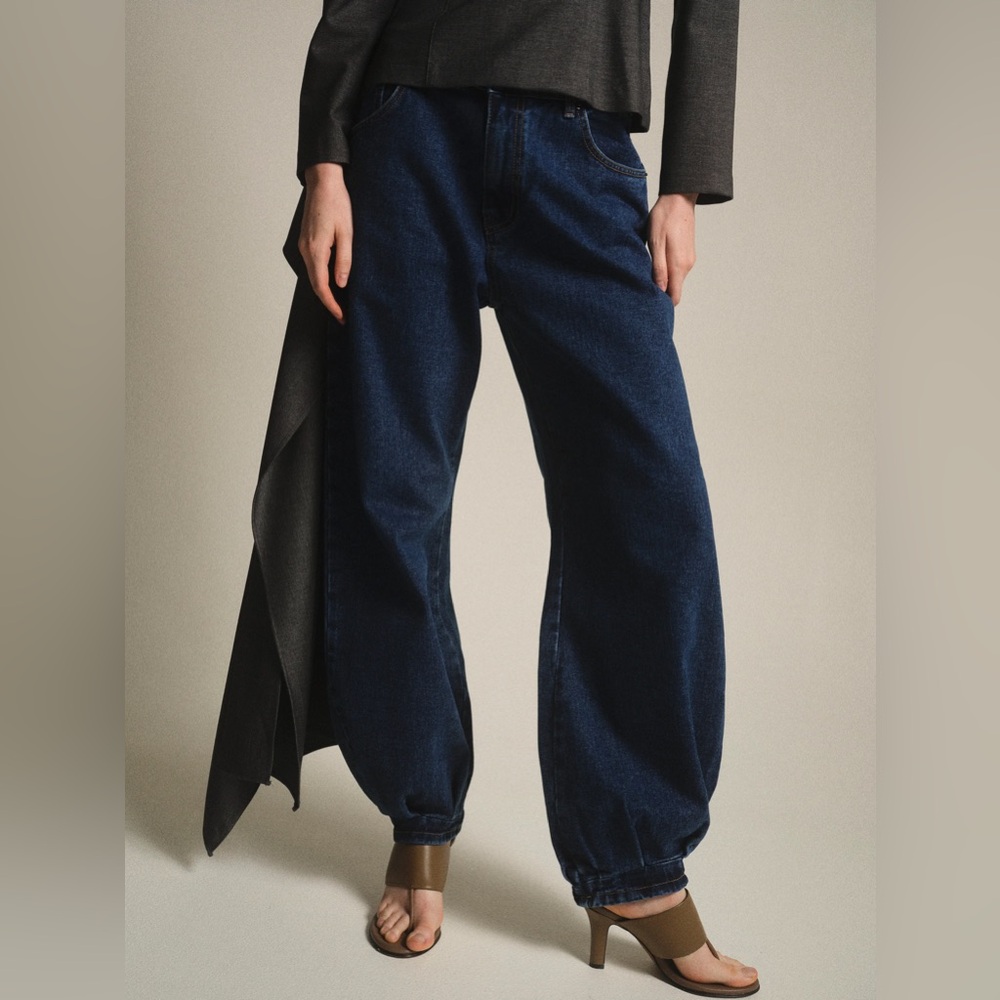 NWT Source Unknown Balloon Pants in Blue, Size M - Picture 2 of 5